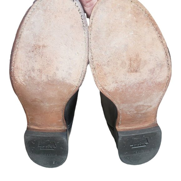 JUSTIN ROPER Black Corona Leather Round Toe Boots #3133 Men's 7/Women's 8.5 - Picture 6 of 12